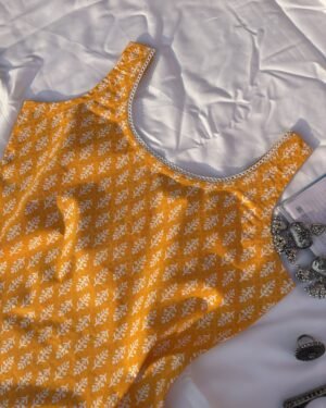 Alia Sunshine Yellow Sleeveless Kurti