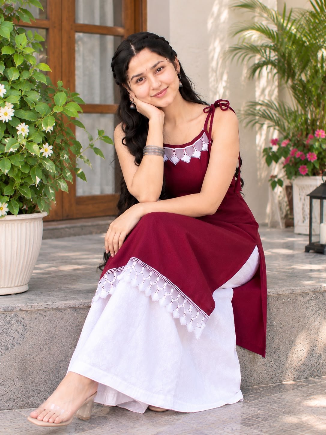 Maroon Rayon Kurti | Wholesale Just at ₹3999 - Image 4